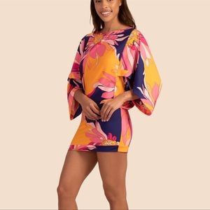 Trina Turk Classic Swim Dress in Breeze Print Knit NWT Size M